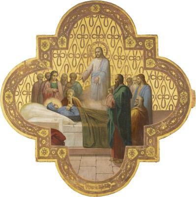 Picture GROSSE IKONE MIT DEM ENTSCHLAFEN DER GOTTESMUTTER AUS EINER KIRCHEN-IKONOSTASE