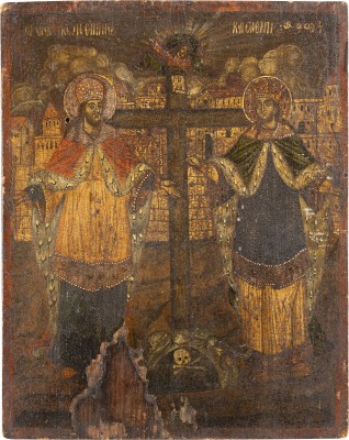 Picture DATIERTE IKONE MIT DEN HEILIGEN KONSTANTIN UND HELENA