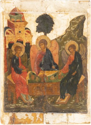 Picture GROSSFORMATIGE IKONE MIT DER HEILIGEN DREIFALTIGKEIT (ALTTESTAMENTLICHER TYPUS)