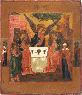 Picture IKONE MIT DER HEILIGEN DREIFALTIGKEIT DES ALTEN TESTAMENTS