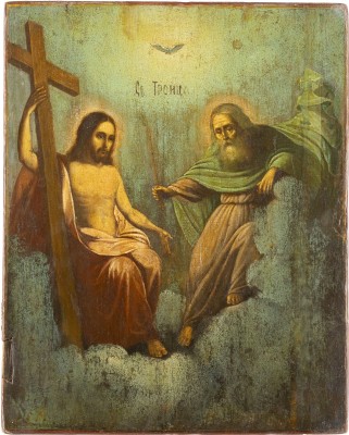 Picture IKONE MIT DER NEUTESTAMENTLICHEN DREIFALTIGKEIT