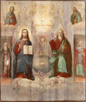 Picture GROSSE IKONE MIT DER NEUTESTAMENTLICHEN DREIFALTIGKEIT
