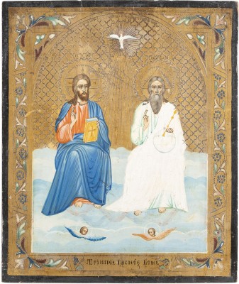 Picture IKONE MIT DER NEUTESTAMENTLICHEN DREIFALTIGKEIT