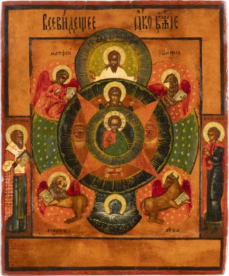 Picture KLEINE IKONE MIT DEM ALLES SEHENDEN AUGE GOTTES