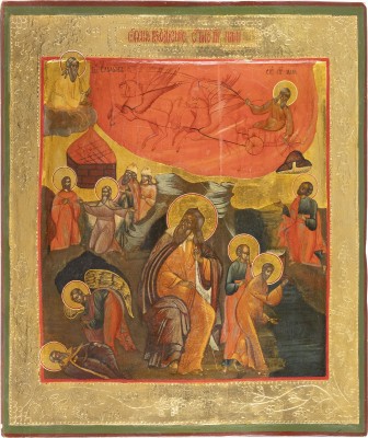 Picture GROSSE IKONE MIT DEM PROPHETEN ELIAS UND SEINER FEURIGEN HIMMELFAHRT