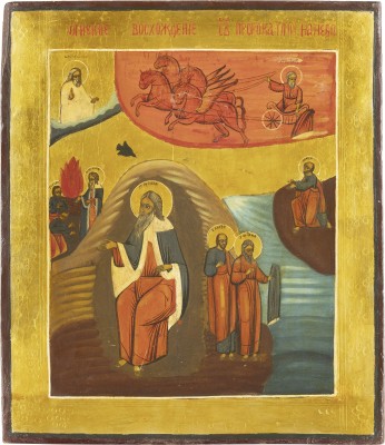 Picture IKONE MIT DEM PROPHETEN ELIAS UND SEINER FEURIGEN HIMMELFAHRT