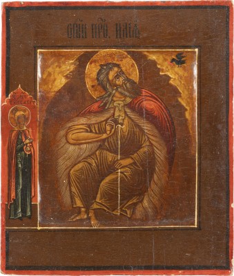 Picture KLEINE IKONE MIT DEM PROPHETEN IN DER WÜSTE