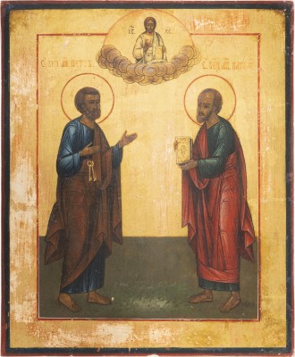 Bild KLEINE IKONE MIT DEN APOSTELN PETRUS UND PAULUS