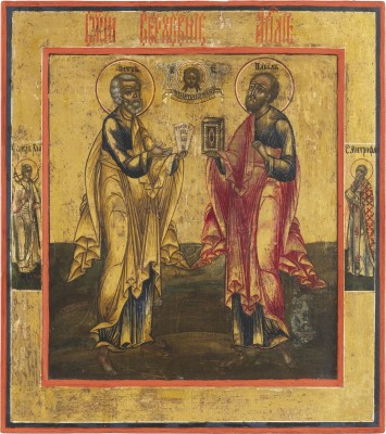 Bild GROSSE IKONE MIT DEN APOSTELN PETRUS UND PAULUS