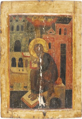 Picture GROSSE IKONE MIT DEM EVANGELISTEN MATTHÄUS AUS DER KÖNIGSTÜR EINER KIRCHEN-IKONOSTASE