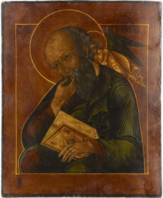 Picture IKONE MIT DEM HEILIGEN JOHANNES, THEOLOGE IM SCHWEIGEN