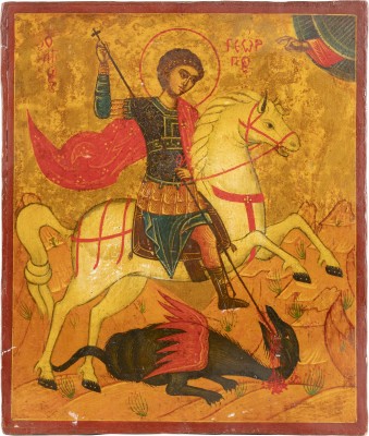 Picture IKONE MIT DEM HEILIGEN GEORG DEM DRACHENTÖTER
