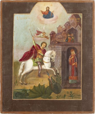 Picture IKONE MIT DEM HEILIGEN GEORG DEM DRACHENTÖTER