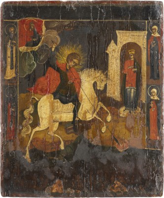 Picture IKONE MIT DEM HEILIGEN GEORG DEM DRACHENTÖTER