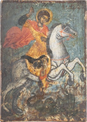 Picture KLEINE IKONE MIT DEM HEILIGEN GEORG DEM DRACHENTÖTER