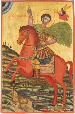 Picture MONUMENTALE IKONE MIT DEM HEILIGEN DEMETRIUS VON THESSALONIKI