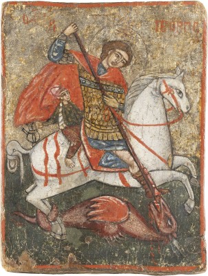 Picture KLEINE IKONE MIT DEM HEILIGEN GEORG DEM DRACHENTÖTER