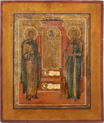 Picture IKONE MIT DEN HEILIGEN KOSMAS UND DAMIAN