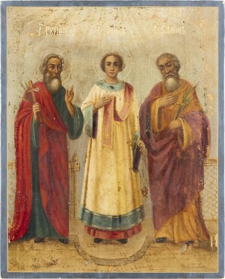 Picture IKONE MIT DEN HEILIGEN SAMON, GURIJ UND AVIV