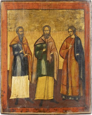 Picture IKONE MIT DEN HEILIGEN SAMON, GURIJ UND AVIV