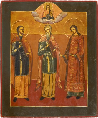 Picture IKONE MIT DEN HEILIGEN SAMON, GURIJ UND AVIV