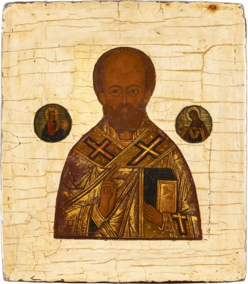 Bild KLEINE IKONE MIT DEM HEILIGEN NIKOLAUS VON MYRA