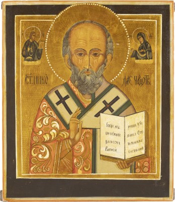 Picture IKONE MIT DEM HEILIGEN NIKOLAUS VON MYRA