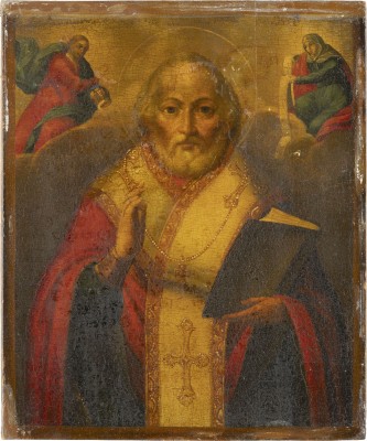 Picture IKONE MIT DEM HEILIGEN NIKOLAUS VON MYRA