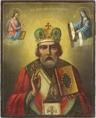 Picture IKONE MIT DEM HEILIGEN NIKOLAUS VON MYRA