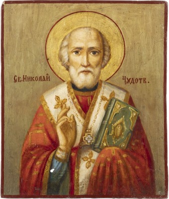 Picture IKONE MIT DEM HEILIGEN NIKOLAUS VON MYRA