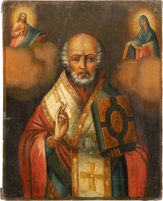 Picture IKONE MIT DEM HEILIGEN NIKOLAUS VON MYRA