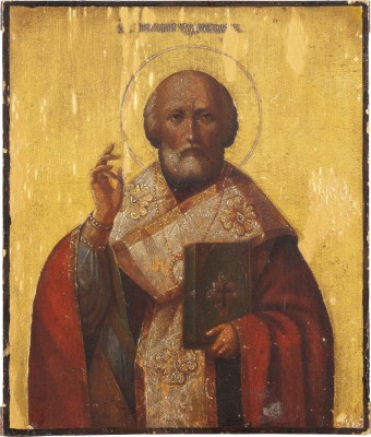 Picture IKONE MIT DEM HEILIGEN NIKOLAUS VON MYRA