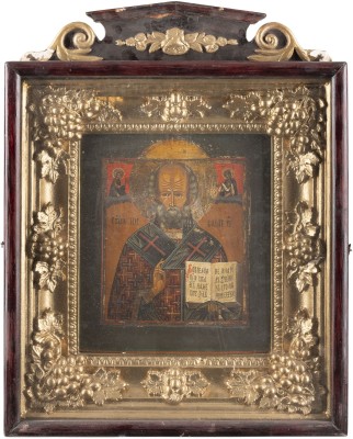 Picture IKONE MIT DEM HEILIGEN NIKOLAUS VON MYRA IM KIOT