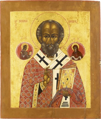 Picture IKONE MIT DEM HEILIGEN NIKOLAUS VON MYRA