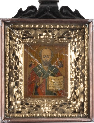 Picture IKONE MIT DEM HEILIGEN NIKOLAUS VON MYRA MIT KIOT