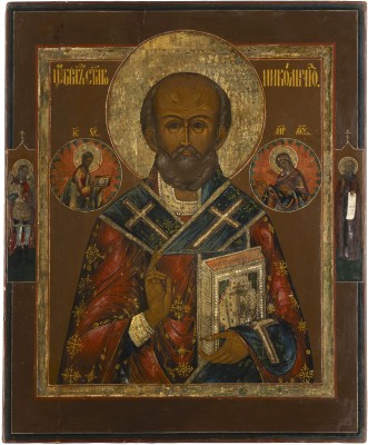 Picture GROSSFORMATIGE IKONE MIT DEM HEILIGEN NIKOLAUS VON MYRA