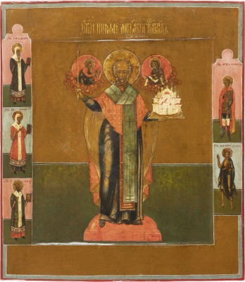 Picture IKONE MIT DEM HEILIGEN NIKOLAUS VON MOSCHAISK