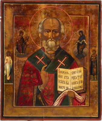Picture IKONE MIT DEM HEILIGEN NIKOLAUS VON MYRA