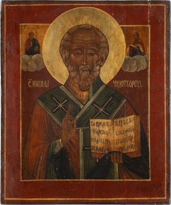 Picture GROSSE IKONE MIT DEM HEILIGEN NIKOLAUS VON MYRA