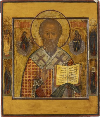 Picture IKONE MIT DEM HEILIGEN NIKOLAUS VON MYRA