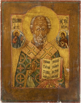 Picture GROSSE IKONE MIT DEM HEILIGEN NIKOLAUS VON MYRA