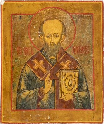 Picture GROSSE IKONE MIT DEM HEILIGEN NIKOLAUS VON MYRA