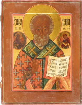 Bild GROSSE IKONE MIT DEM HEILIGEN NIKOLAUS VON MYRA