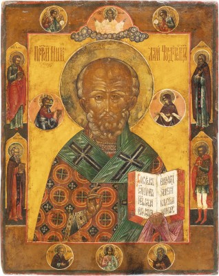 Bild IKONE MIT DEM HEILIGEN NIKOLAUS VON MYRA