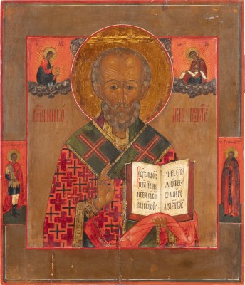 Bild IKONE MIT DEM HEILIGEN NIKOLAUS VON MYRA