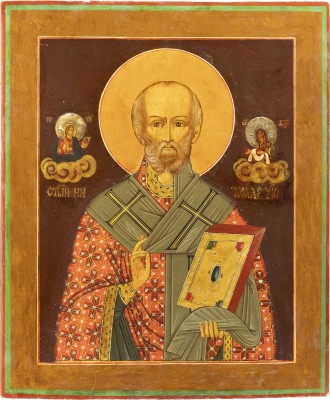 Bild GROSSE IKONE MIT DEM HEILIGEN NIKOLAUS VON MYRA