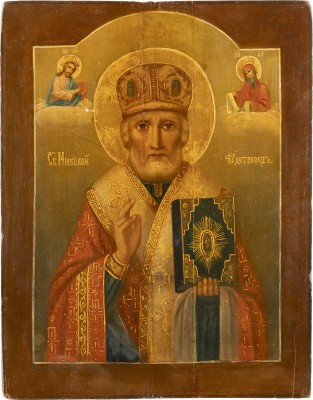 Bild GROSSE IKONE MIT DEM HEILIGEN NIKOLAUS VON MYRA