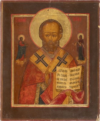 Picture GROSSE IKONE MIT DEM HEILIGEN NIKOLAUS VON MYRA