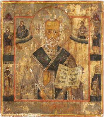 Picture KLEINE IKONE MIT DEM HEILIGEN NIKOLAUS VON MYRA