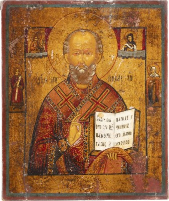 Picture IKONE MIT DEM HEILIGEN NIKOLAUS DEM WUNDERTÄTER